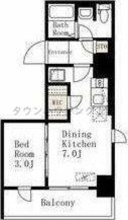デュオフラッツ上野松が谷の物件間取画像
